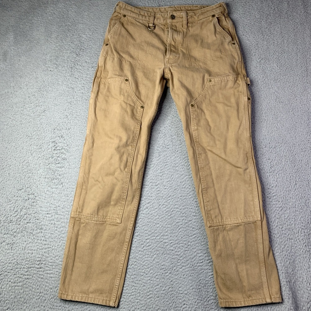 BROWNSTONE SELVEDGE DOUBLE KNEE JEANS 30x29 98% Of Hems Seams Are Selvedge HD